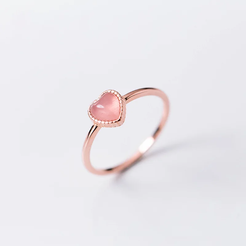 Женское кольцо с розой и опалом ElfoPlataSi открытое колечко из 100% настоящего серебра