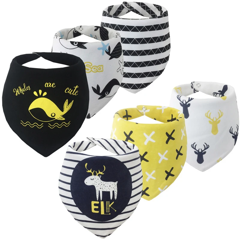 3 шт./лот нагрудники для новорожденных мальчиков и девочек мультяшный бренд 100%