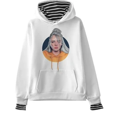 Billie Eilish, негабаритная Женская толстовка, Harajuku, корейский стиль, хип-хоп стиль, Kawaii, 90 s, Женская толстовка с капюшоном, уличная одежда, Ulzzang, толстовки