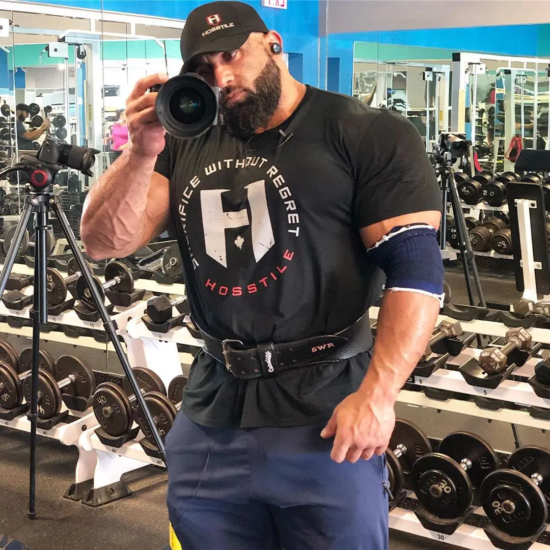 Модная новинка Мужская футболка для фитнеса бодибилдинга тренировки хлопковые