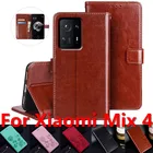 Роскошный кожаный чехол-книжка для Xiaomi Mix 4, чехол-бумажник с подставкой для Xiaomi Mix 4, чехол для телефона