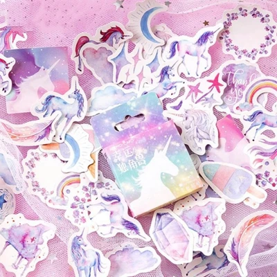 46 шт./кор. осень лес дневник Стикеры Kawaii планировщик для скрапбукинга липкий канцелярские принадлежности дневник Стикеры s школьные канцелярские принадлежности - Цвет: unicorn