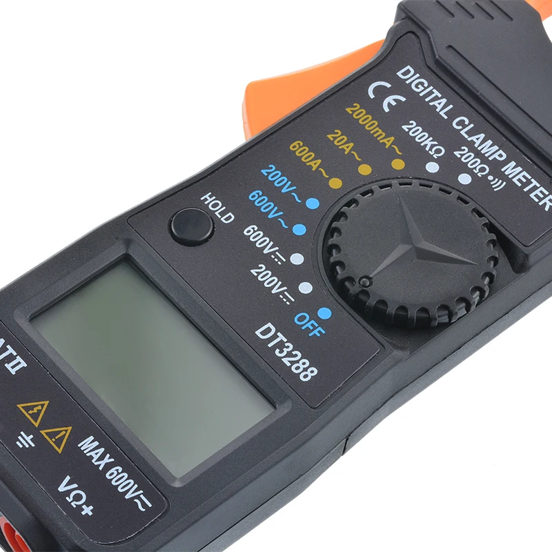 Цифровой клещи DT3288 автоматический Диапазон мультиметр AC/DC Напряжение Ток Ом