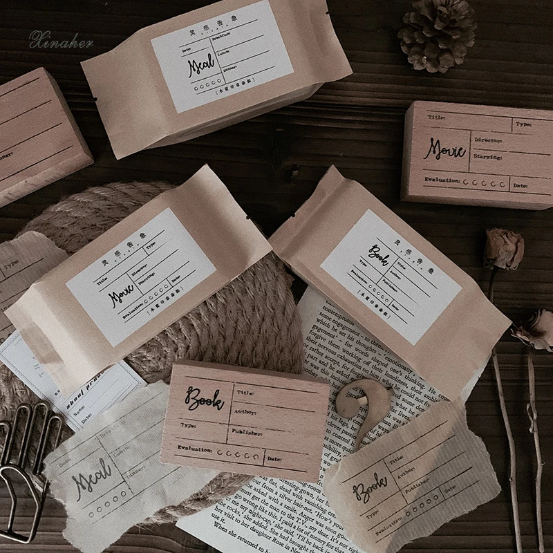 XINAHER винтажная книга для скрапбукинга штамп записи фильмов своими руками