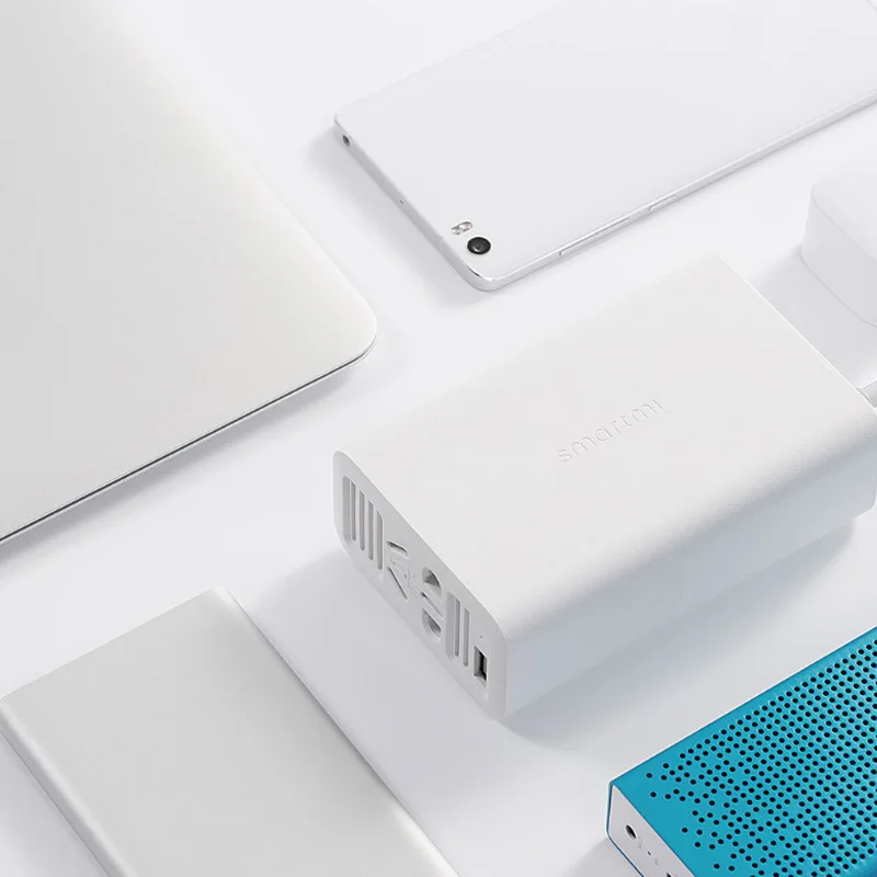 Xiaomi Mijia SMARTMI 100 Вт Портативный Инвертер автомобильного зарядного устройства преобразователь постоянного тока 12 В в переменный ток 220 В с 5 В/а usb портами для автомобиля с разъемом