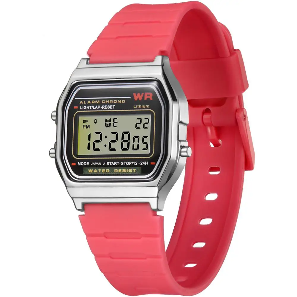 SYNOKE мужские цифровые часы женские ретро G светодиодный армейские военные