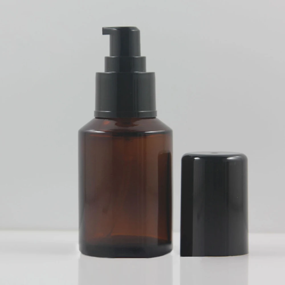 Флакон с распылителем янтарного стекла 60 мл 50 шт. контейнеров насосом для лосьона