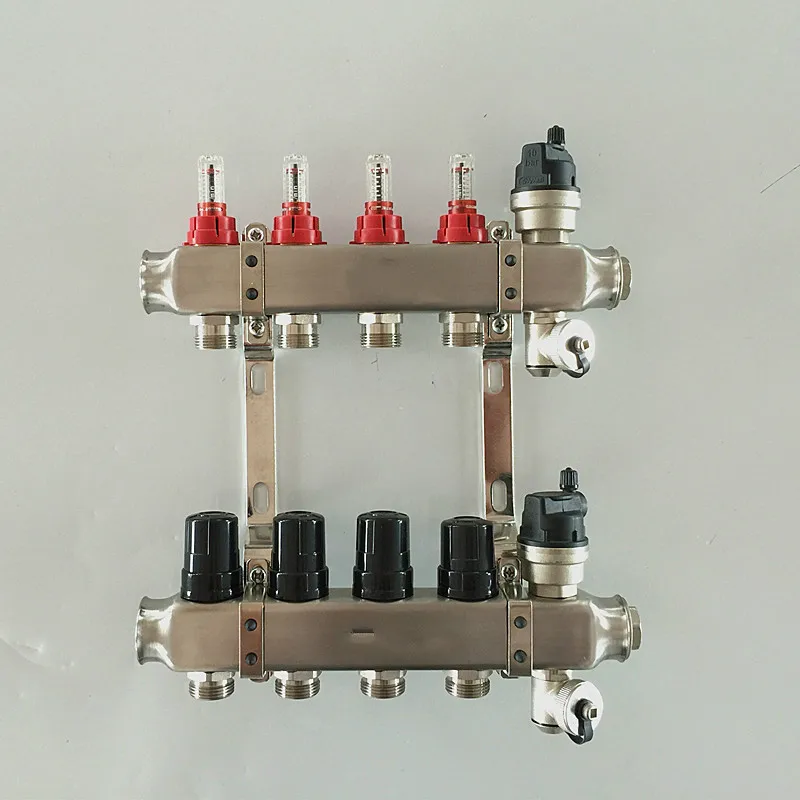 Домашний водонагревательный коллектор DN25 из нержавеющей стали 304 визуальный