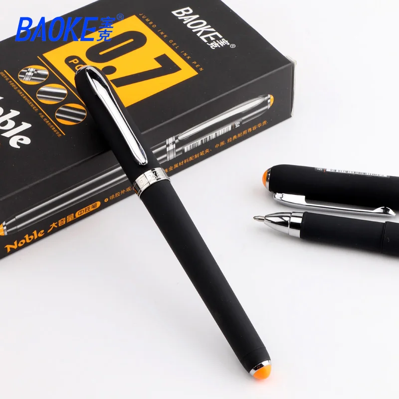 

Pc2098 Large Capacity Black Frosted Business Signature Office Neutral Pen Ink 0.5mm0.7mm1.0mm Student Stationery