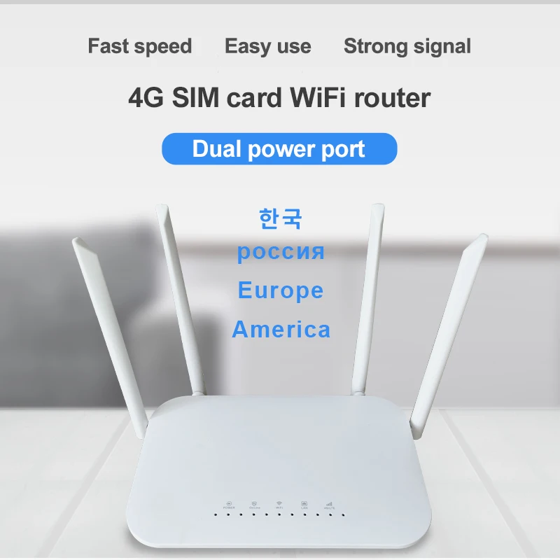 LC117 LTE CPE 4G Роутер 300m CAT4 32 wifi пользователи RJ45 WAN LAN беспроводной модем SIM карта