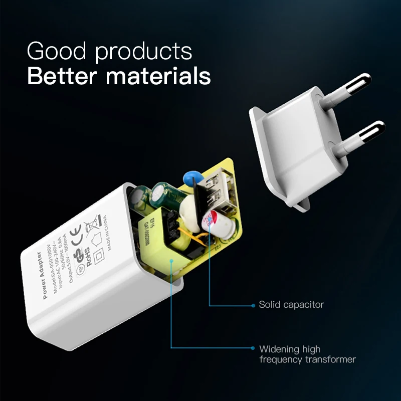 ! ACCEZZ универсальное usb ЗУ для мобильного телефона штепсельная вилка европейского
