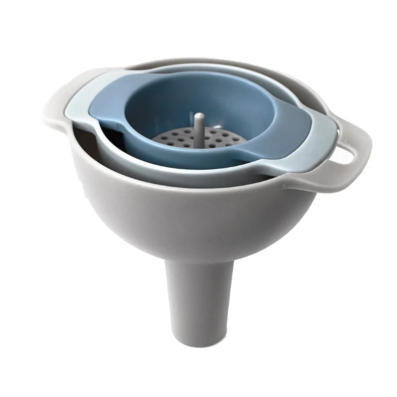 4 шт./компл. PP пластиковая колба для масла воды специй вина фильтрующая воронка