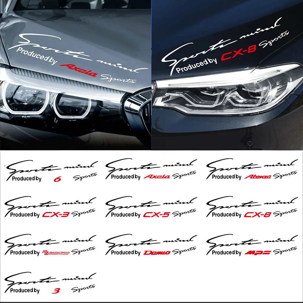 

For mazda BM BN MX-3 BL GJ GL Axela Atenza CX-3 CX-5 CX-8 MS demio MPS 3 6 Car Lamp Eyebrow Reflective PVC DIY Decortion Decal