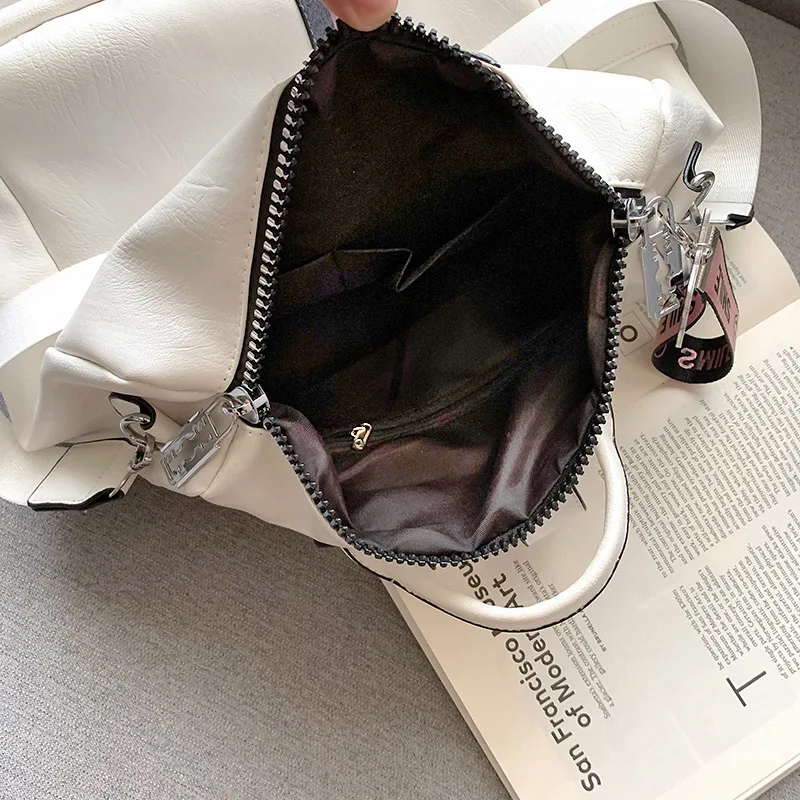 Рюкзак женский кожаный в полоску повседневный Модный милый школьный ранец с