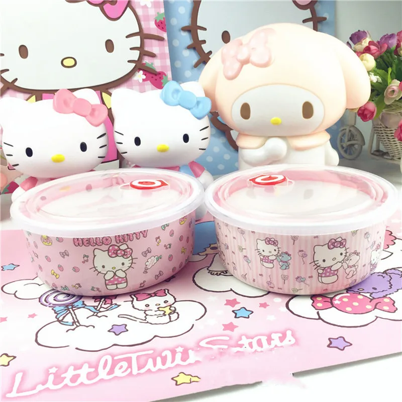 Контейнер для хранения Hellokitty сохраняющий свежесть герметичный контейнер с чашей