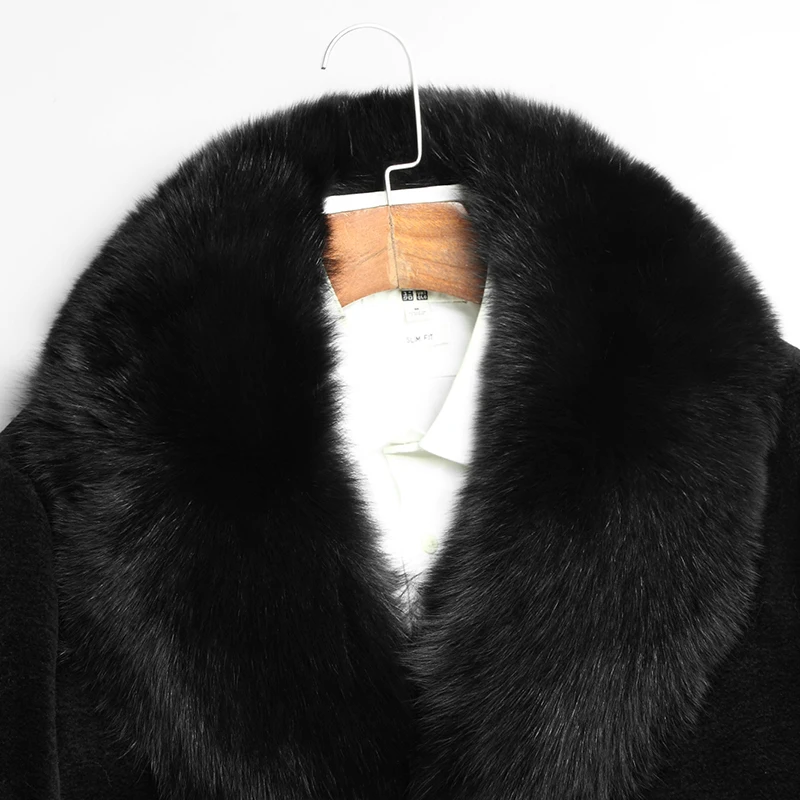 100% шерстяное пальто зимняя мужская куртка из настоящей овчины длинные мужские