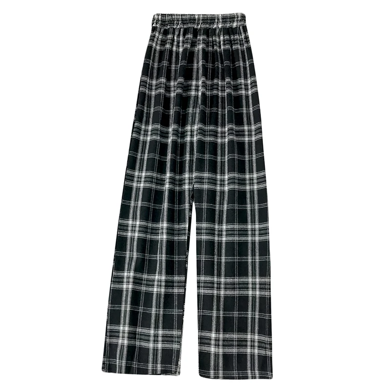 

Casual Pants for Women Autumn New 2020 Korean Style Retro Hong Kong Style High Waist Slimming Wide Leg Pants for Students Mop