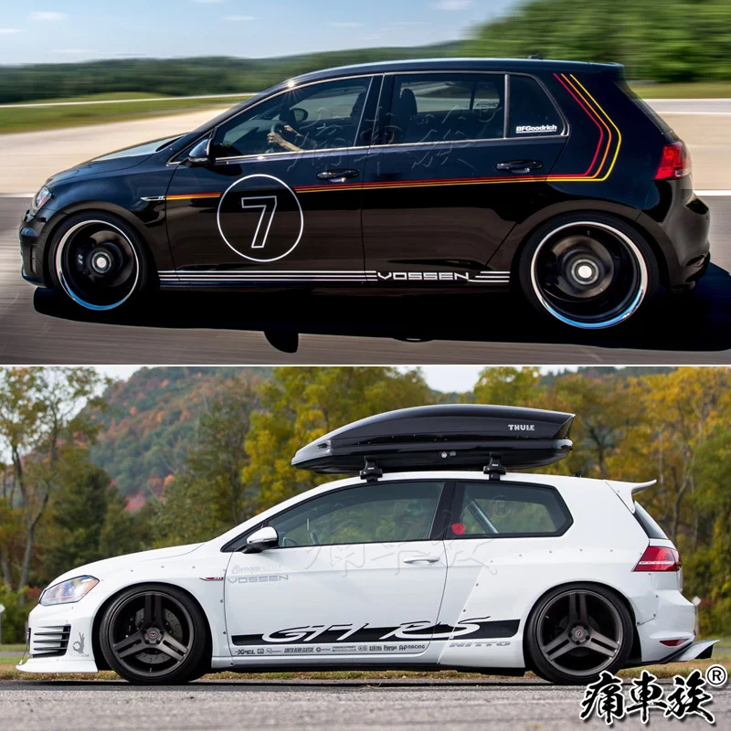 Car stickers For Volkswagen Golf 7 Sticker Lahua Golf 7 Appearance Decoration Modified Body Car Sticker