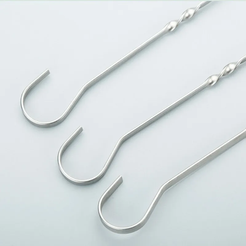 10 pieces of stainless steel flat skewers barbecue grill tools kebab sticks outdoor | Дом и сад