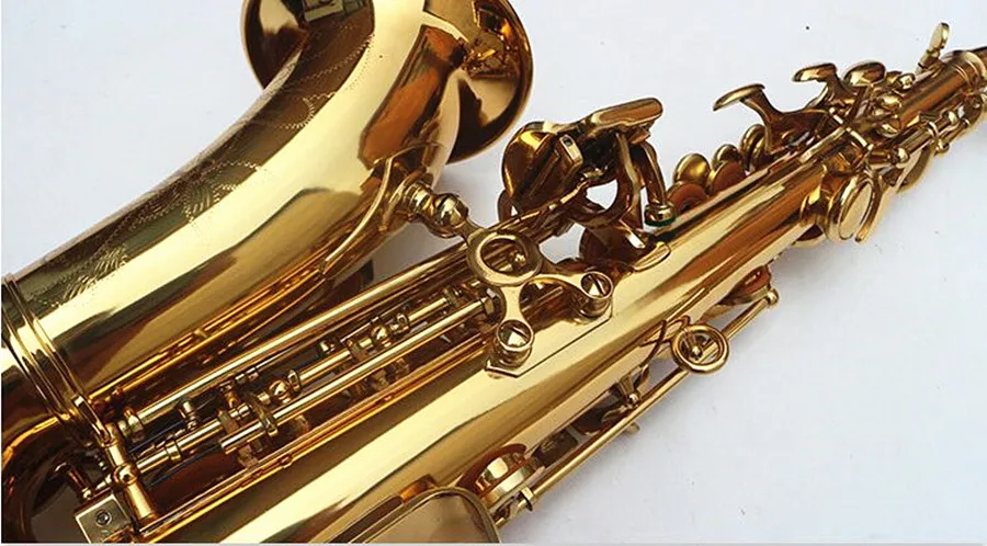 Сопрано саксофон том BB изогнутый сопрано sax из Bcreated музыкальный инструмент саксофон Sax для детей и чехол