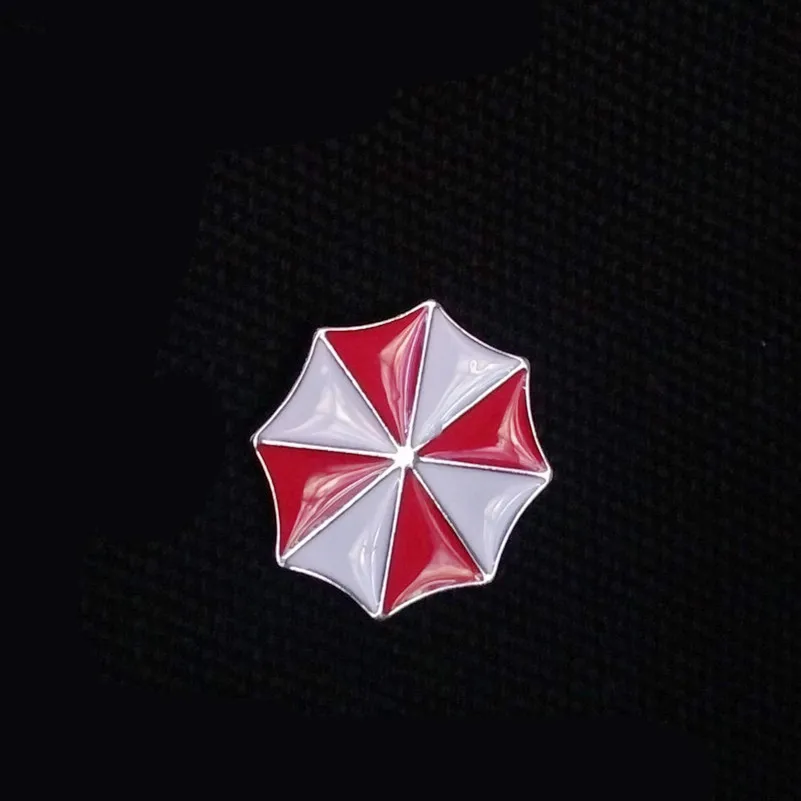 Брошь bioазаз булавка Alice Umbrella Corporation эмалированный Логотип красного и белого