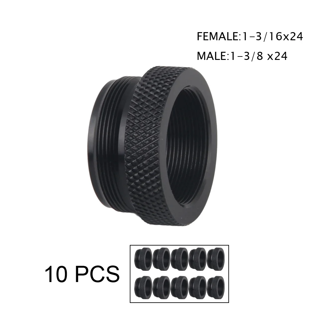 

10pcs wholesales aluminum thread reducer booster adapter reduction ring 1.375x24 to 1-3/16x24 for fuel filter