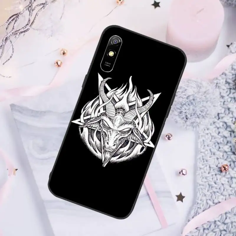 

Goat Head Satan Phone Cases For Xiaomi Redmi note 7 8 9 pro 8T 9A 9S Mi Note 10 Lite pro