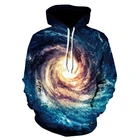 Спортивная модная Толстовка со звездным небом, свитер с 3D принтом Вселенной, космоса, галактики, одежда унисекс, пуловер, толстовка
