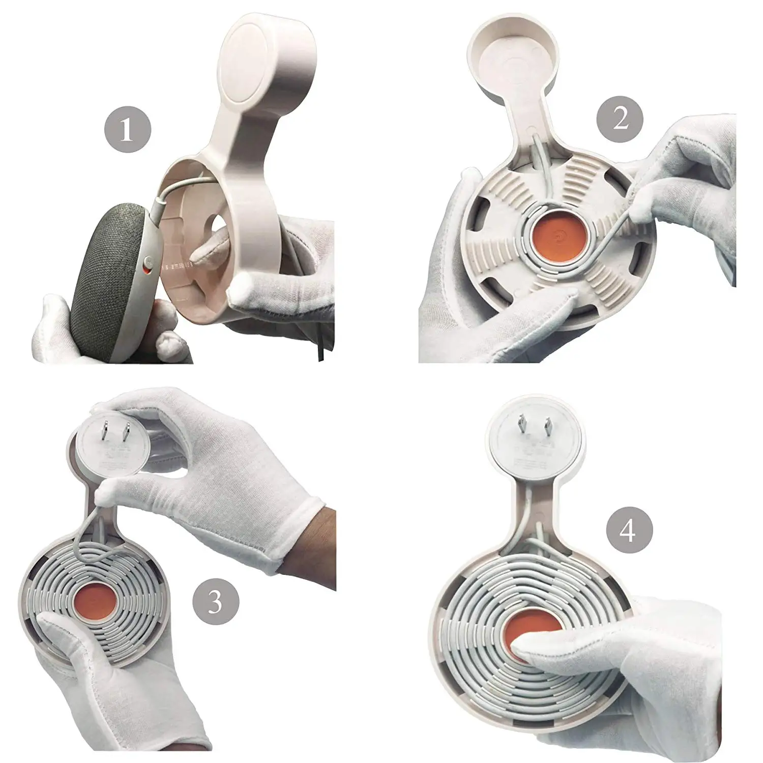 

Wall Mount Holder for Google Audio Home Voice Assistant Hanger Stand Audio Braket Socket Superb Cord Organization