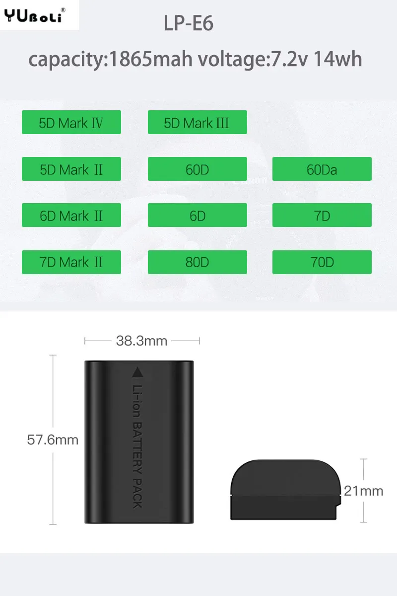 Горячая Распродажа 2x LP-E6 LP E6 LPE6 LP-E6N Аккумулятор для камеры Canon 5D Mark II III 7D 60D EOS 6D 70D 80D аксессуары для canon