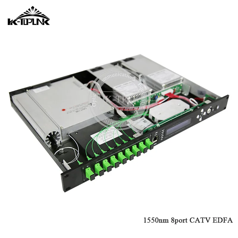 CATV EDFA Волоконно-оптический усилитель 1310/1490/1550 WDM нм 1U 8 портов * 17 дБм SC/APC SC/UPC
