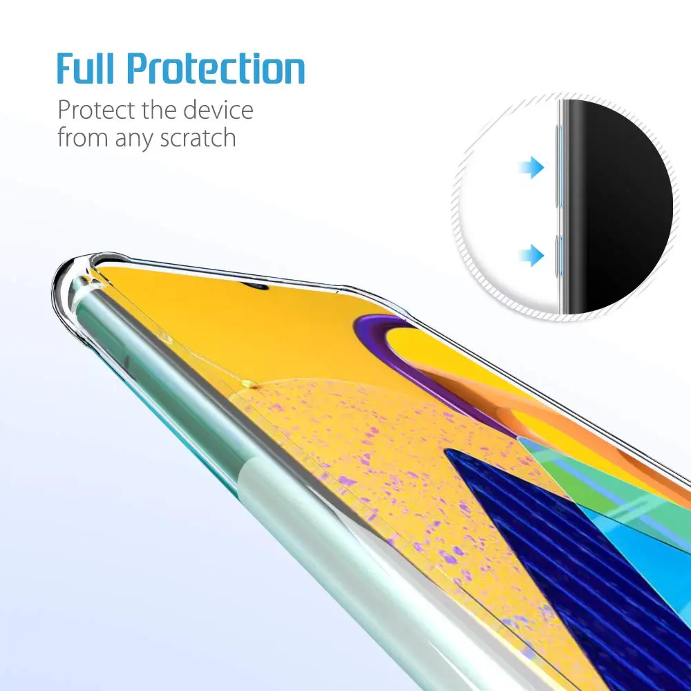 Роскошный противоударный Прозрачный чехол для подушки безопасности samsung Galaxy M30S