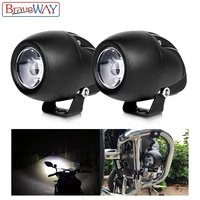 braveway led motorcycle headlight fog lamps extra light for off road atv truck 4x4 assisted lamp auxiliary work lights 12v 24v
