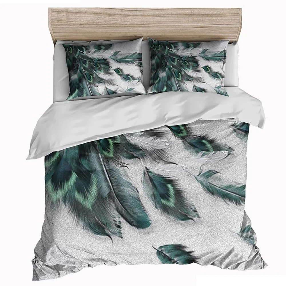 

Dreamcatcher Bedding Set comforter bedding sets king Bohemian Print Bedclothes King Colorful Feathers Duvet Cover