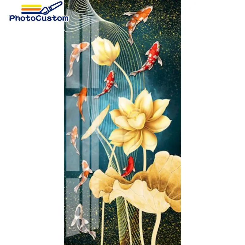 

PhotoCustom 5D Full Diamond Painting Flowers Diamond Mosaic Embroidery Big Sale Picture Of Rhinestones Home Decoration