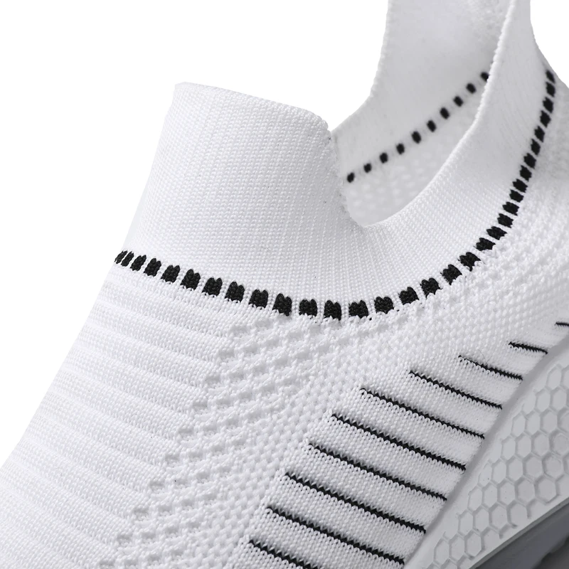 SALUDAS Sport Shoes Men Fashion Walking Shoes Mesh Ultra Lightweight Running Shoes Casual Breathable Knit Slip on Sneakers