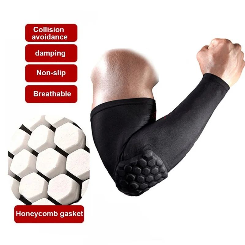 

1pcs Arm Sleeve Armband Elbow Support Basketball Cycling Arm Sleeve Breathable Football Safety Sport Elbow Pads