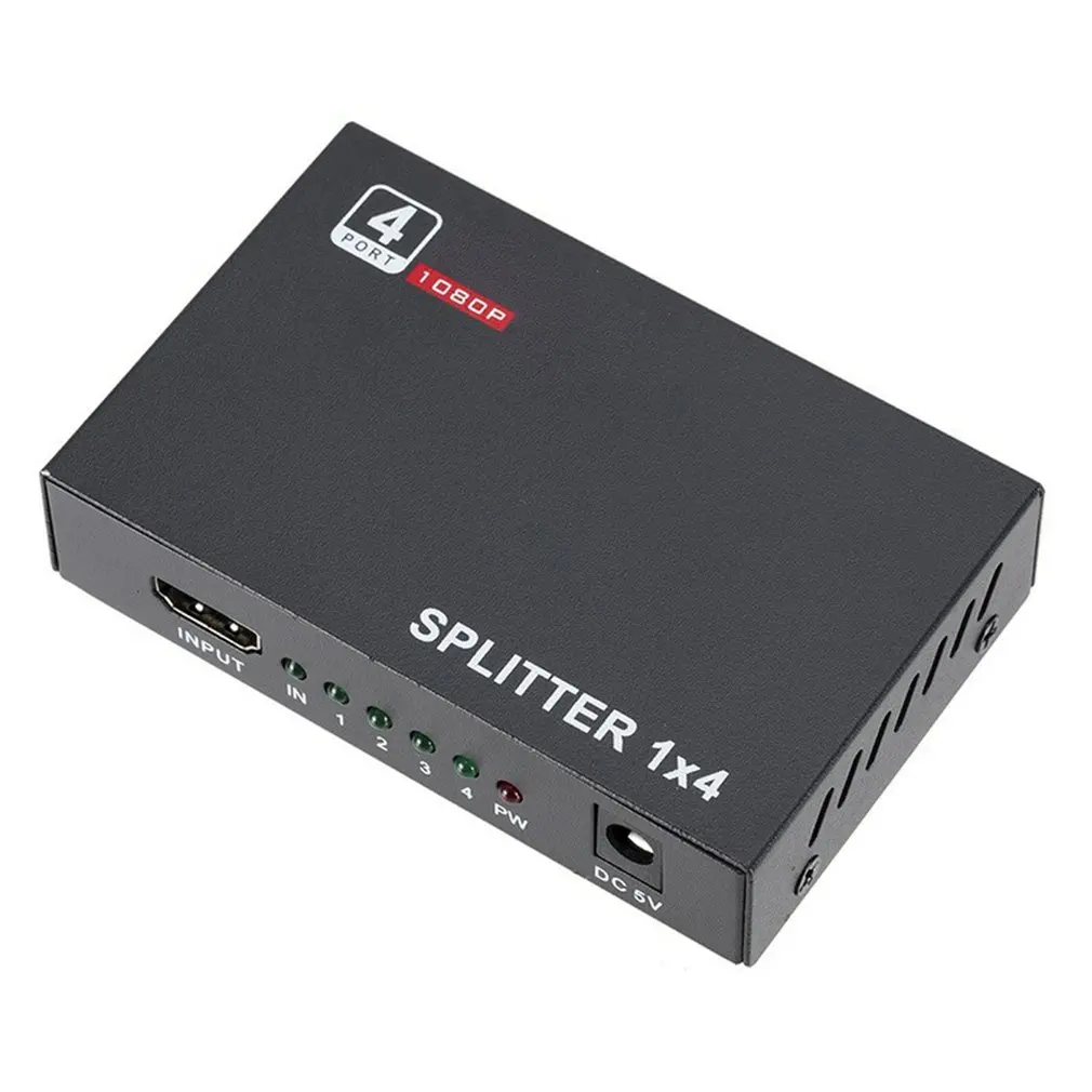 1x4 HDMI-совместимый разветвитель конвертер 1 в 4 выхода HD усилитель HDCP 1080P двойной