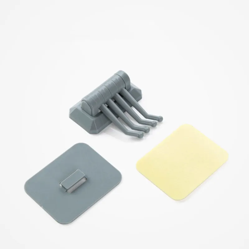 Настенная компактная 4 крючка без винтов и треков крючки для ванной ganchos kitchen