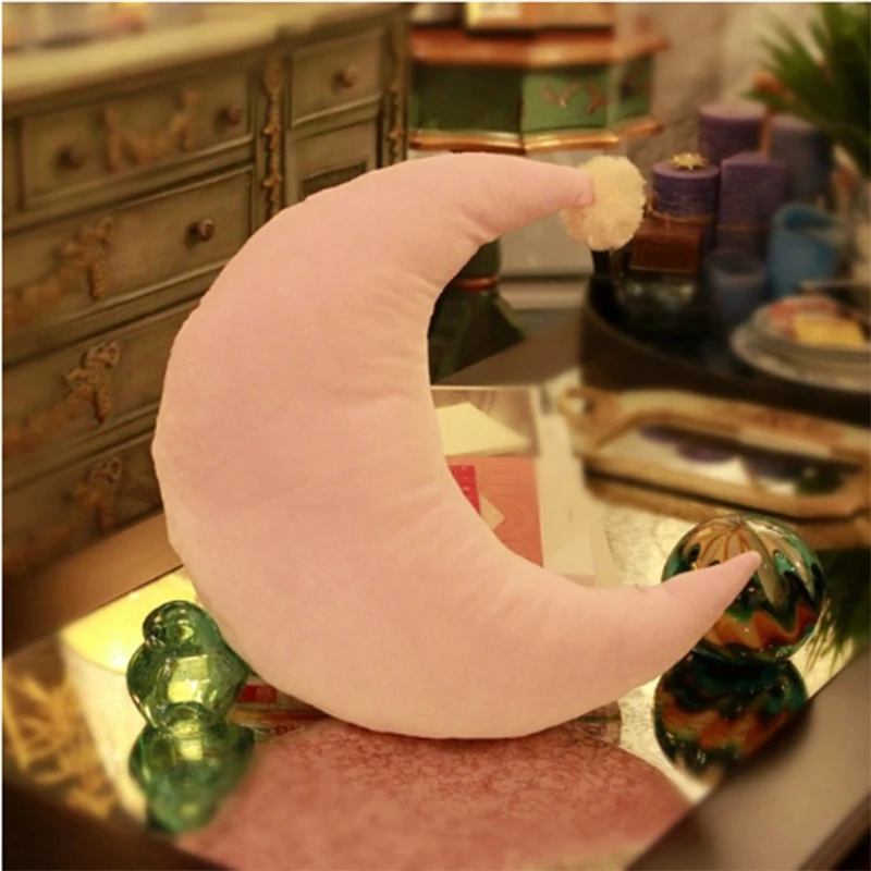 Однотонная плюшевая подушка серии Sky набивная луна звезда плюшевые игрушки