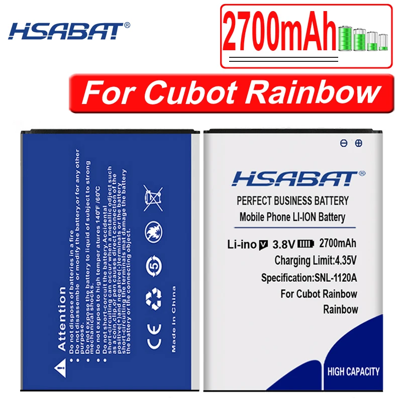 Аккумулятор HSABAT 6500 мАч для CUBOT MANITO/X6/NOTE S/Note Plus/Rainbow/P9/MAGIC/X15/R11/X18/H3/Dinosaur/MAX/S208 A S208A