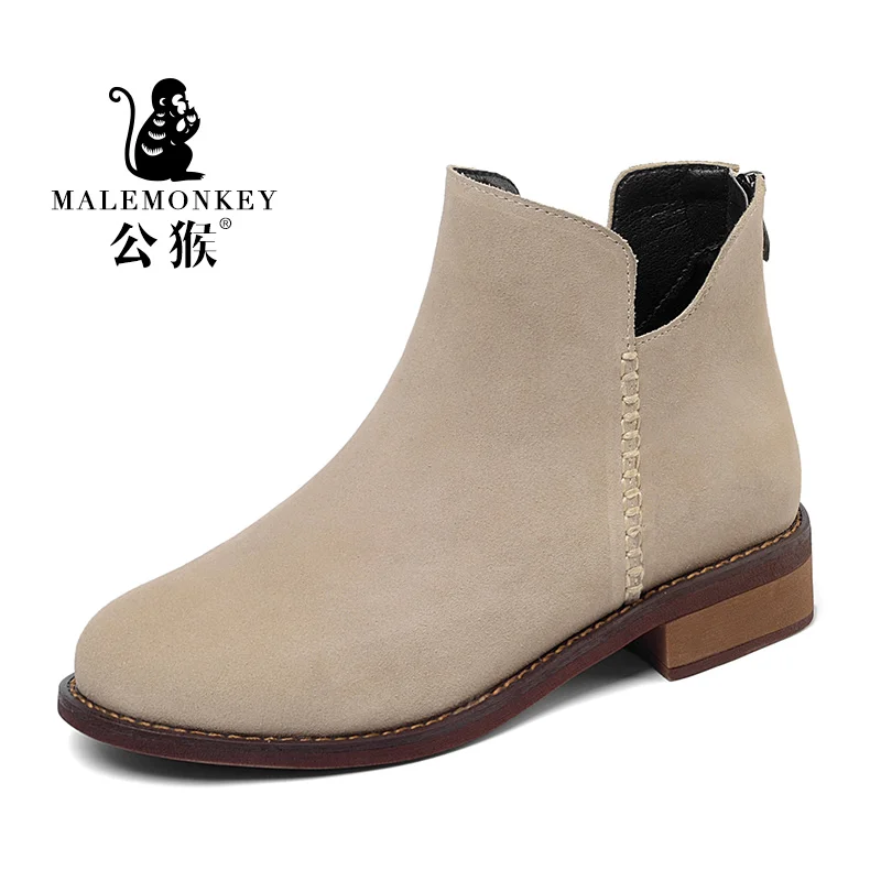 2019 ботильоны из замши наивысшего качества на молнии сезон осень зима модная