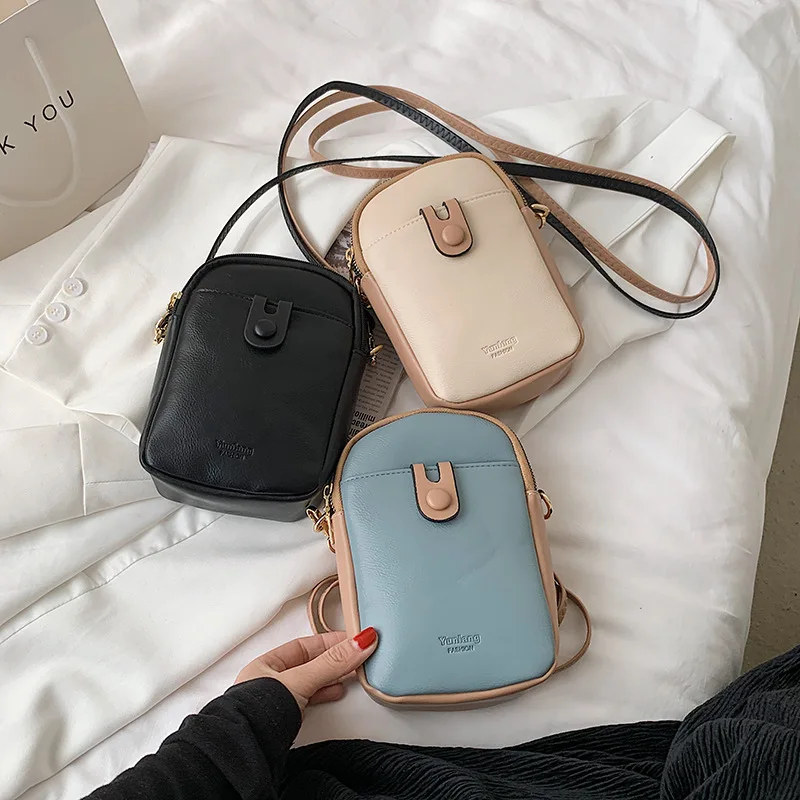 

Брендовая женская сумка-мессенджер через плечо из искусственной кожи, новинка 2021, повседневные миниатюрные сумки-слинги через плечо в стил...