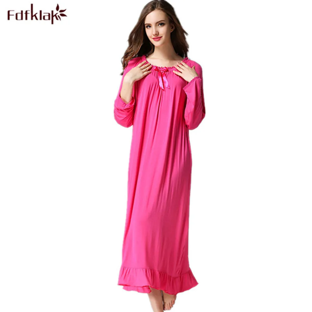 Женский хлопковый спортивный костюм Fdfklak винтажное Ночное Платье с принтом и