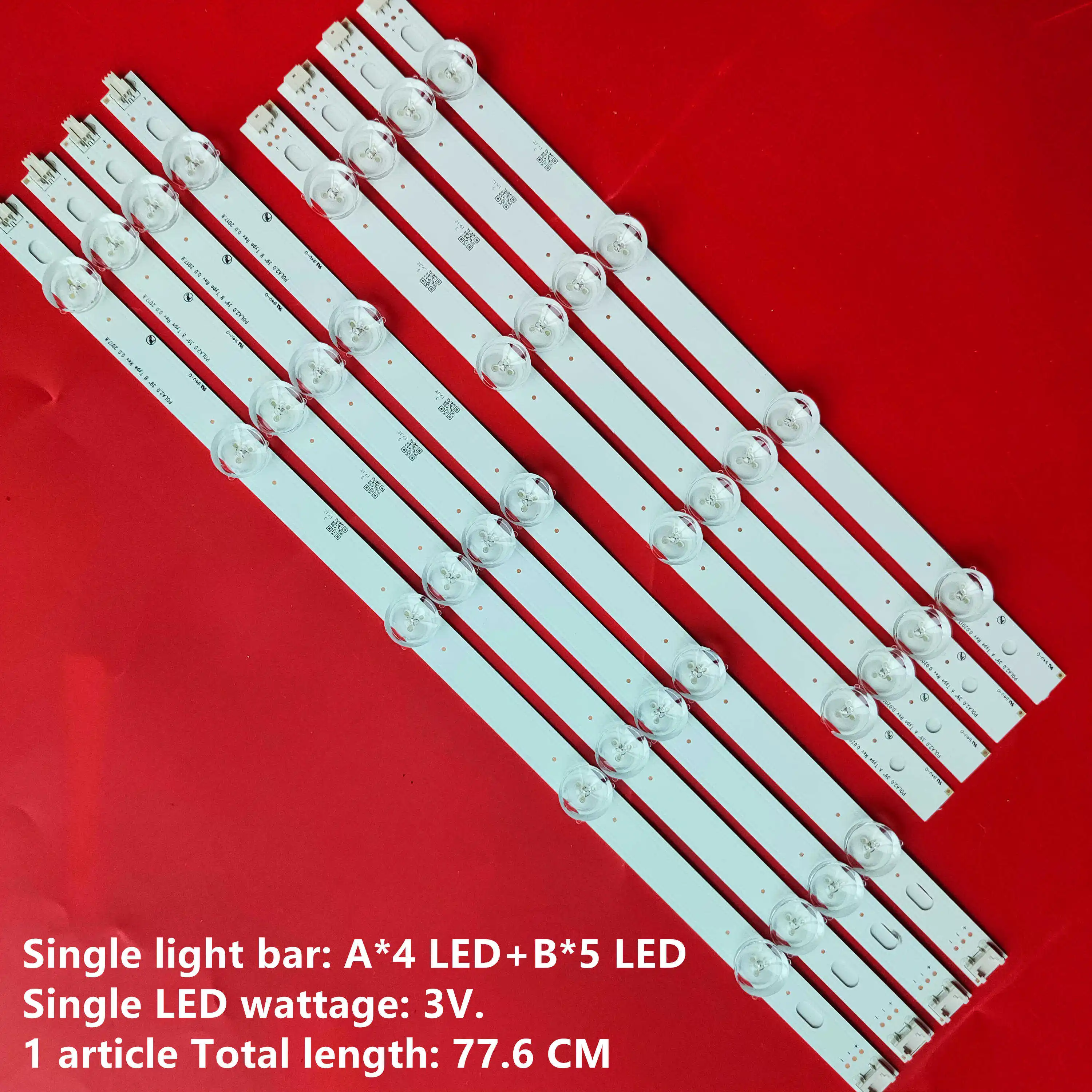 100% новый 1kit = 8 шт. (4A + 4B) светодиодный подсветка бар для ТВ HC390DUN VCFP1 21X 39LN5400 39LA6200 LG