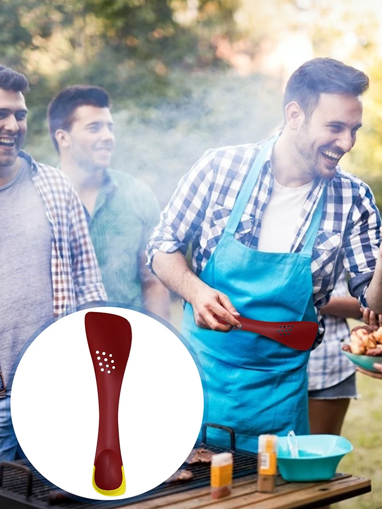 Пособия по кулинарии инструменты Тернер шпатель с зазубренными делитель шумовка