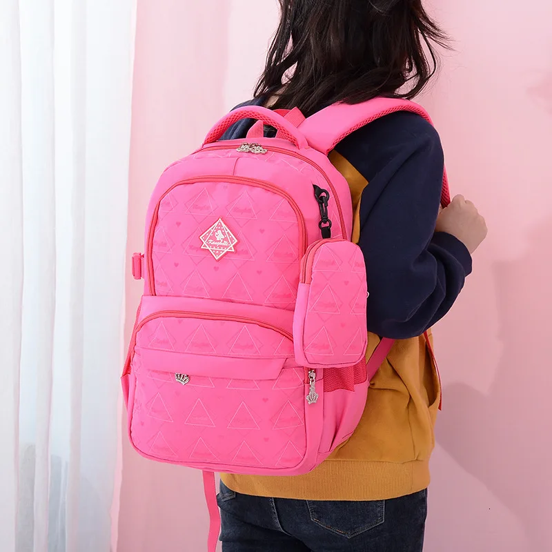 orthopedic fashion print children 2023 school bags With pencil case for teen girls Waterproof school backpack kids backpacks