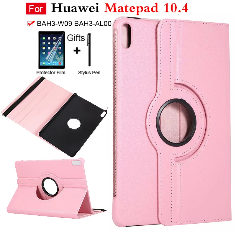 

For Huawei Matepad 10.4 BAH3-W09 BAH3-AL00 Case 360 Degree Rotating Lightweight Stand Cover for HUAWEI MatePad 10.4 Tablet Funda