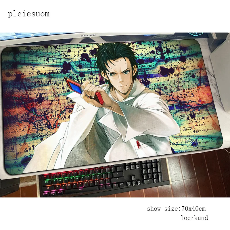 

steins gate mouse pad Halloween Gift mousepads 800x400x3mm gaming mousepad gamer large personalized big mouse pads keyboard pad