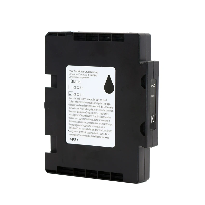 Пустой совместимый чернильный картридж GC41 с чипом для принтера Ricoh Aficio SG 3110DN 3100 2100